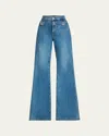 Veronica Beard Beverly High-rise Skinny Flare Jeans In Enough Said