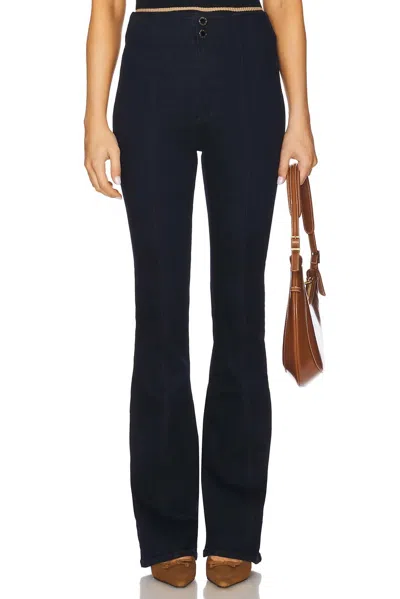 Veronica Beard Beverly High Rise Skinny Flare Jeans In Indigo Rinse In Multi