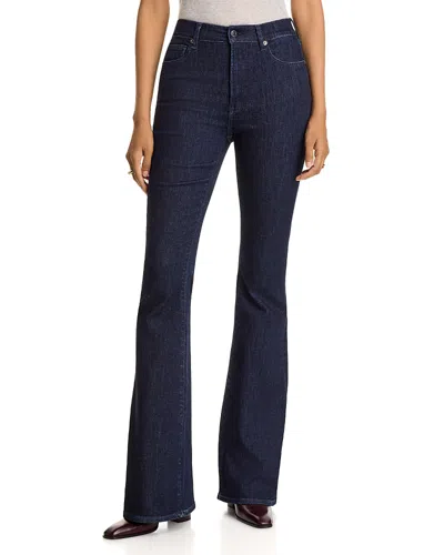 Veronica Beard Beverly High Rise Skinny Flare Jeans In Indigo Rinse In Multi
