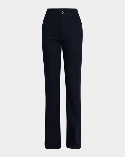 Veronica Beard Beverly High-rise Skinny Flare Jeans In Indigo Rinse
