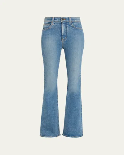 Veronica Beard Beverly High-rise Skinny Flare Loafer Jeans In Blue