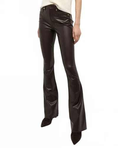 Veronica Beard Beverly High Rise Skinny Flare Pant In Chocolate
