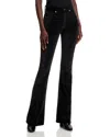 Veronica Beard Sheridan Cotton-blend Velvet Flared Pants In Black