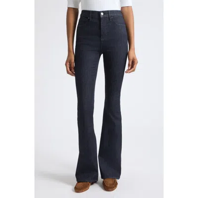 Veronica Beard Beverly High Waist Skinny Flare Jeans In Indigo Rinse