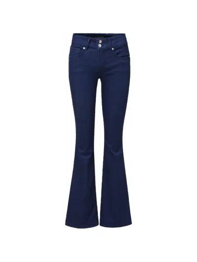 Veronica Beard Beverly Mid-rise Flared Jeans In Blue