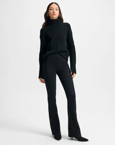 Veronica Beard Beverly Off-duty Skinny-flare Jean In Black