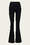 Veronica Beard Beverly Off-duty Skinny-flare Jean In Onyx In Black