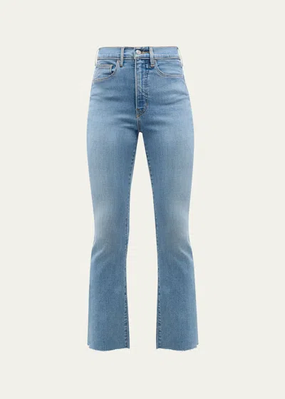 Veronica Beard Beverly Skinny-flare Ankle Jeans In Blue