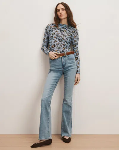 Veronica Beard Beverly Skinny-flare Jean In Blue