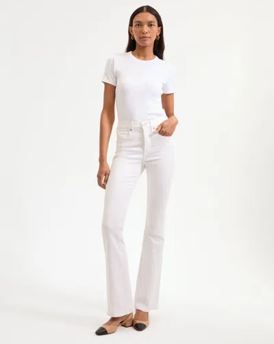 Veronica Beard Beverly Skinny-flare Jean In White