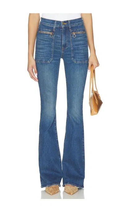 Veronica Beard Beverly Skinny Flare Jeans In Blue