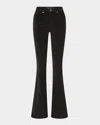 Veronica Beard Sheridan Cotton-blend Velvet Flared Pants In Black