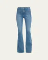 Veronica Beard Beverly Skinny Flare Patch Pocket Jeans In Brown