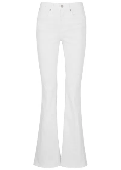 Veronica Beard Beverly Skinny Flared-leg Jeans In White