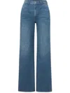 Veronica Beard Taylor High-rise Wide-leg Jeans In Blue