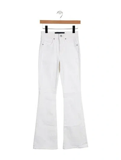 Pre-owned Veronica Beard Beverly Skinny Wide Leg Jeans In White