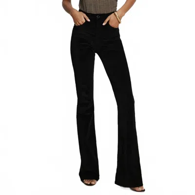 Veronica Beard Beverly Velvet Flare Pant In Black