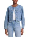Veronica Beard Bezel Stud Lowry Jacket In Blue