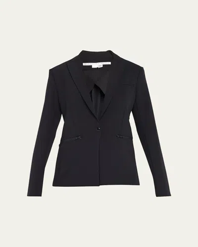Veronica Beard Bi-stretch Scuba Jacket In Black