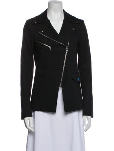 Pre-owned Veronica Beard Biker Jacket In Black