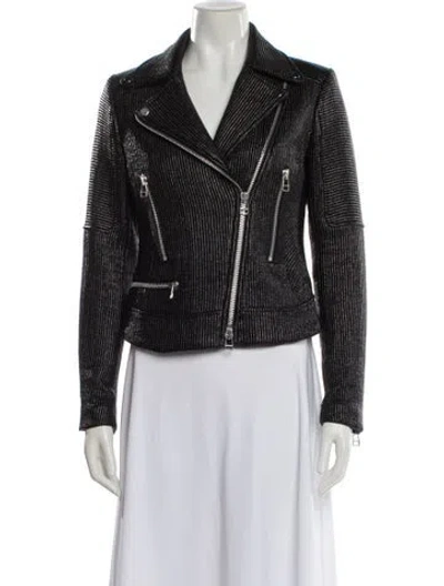 Pre-owned Veronica Beard Biker Jacket In Black