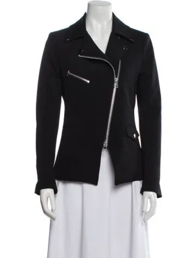 Pre-owned Veronica Beard Biker Jacket In Black