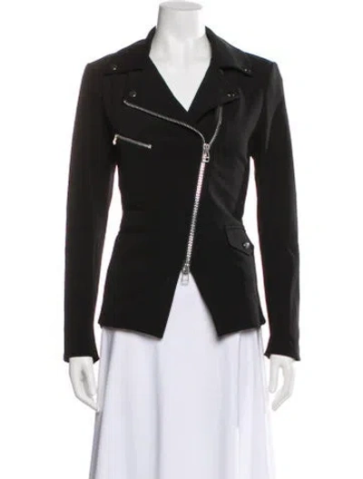 Pre-owned Veronica Beard Biker Jacket In Black