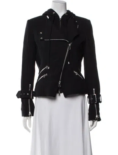 Pre-owned Veronica Beard Biker Jacket In Black