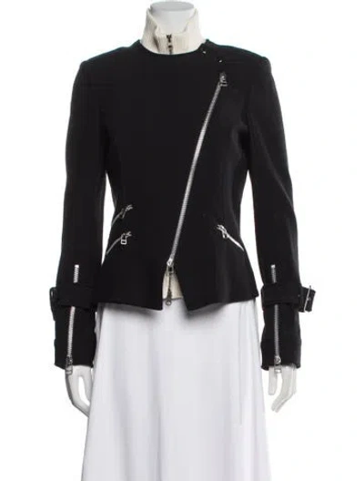 Pre-owned Veronica Beard Biker Jacket In Black