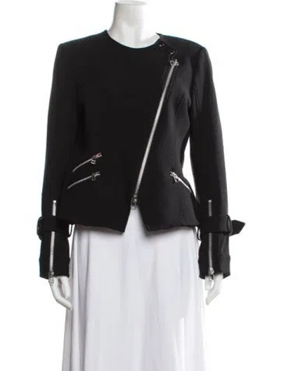 Pre-owned Veronica Beard Biker Jacket In Black