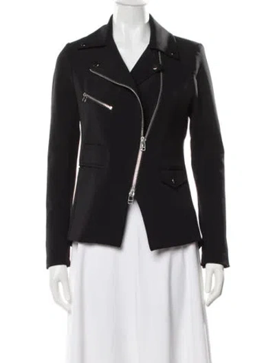 Pre-owned Veronica Beard Biker Jacket In Black