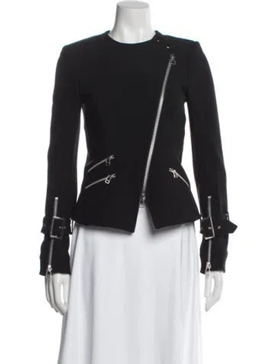 Pre-owned Veronica Beard Biker Jacket In Black