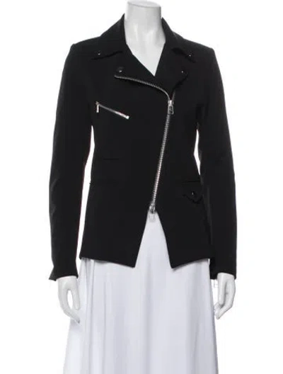 Pre-owned Veronica Beard Biker Jacket In Black