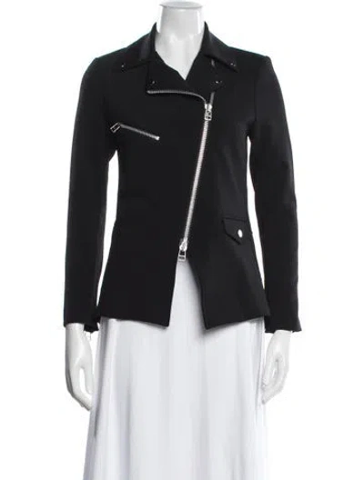 Pre-owned Veronica Beard Biker Jacket In Black