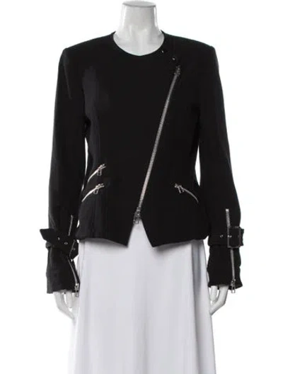 Pre-owned Veronica Beard Biker Jacket In Black