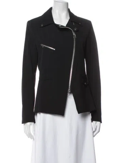 Pre-owned Veronica Beard Biker Jacket In Black