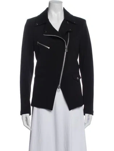 Pre-owned Veronica Beard Biker Jacket In Black