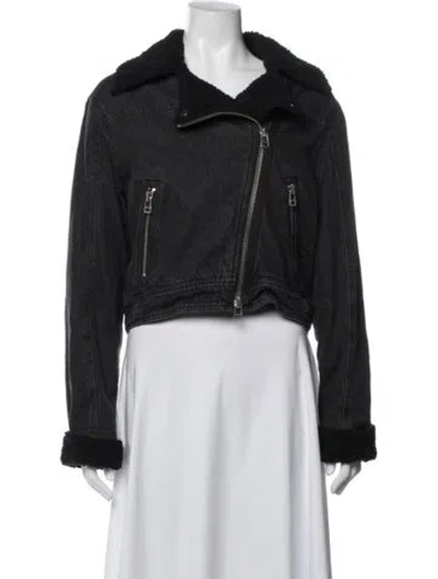 Pre-owned Veronica Beard Biker Jacket In Black