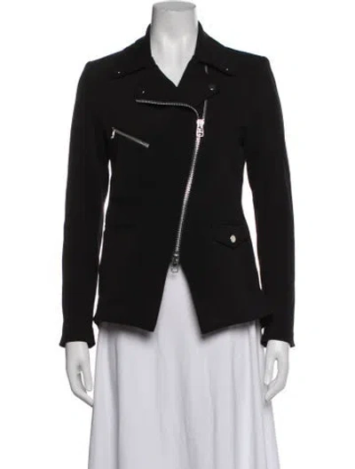 Pre-owned Veronica Beard Biker Jacket In Black