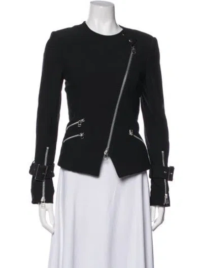 Pre-owned Veronica Beard Biker Jacket In Black