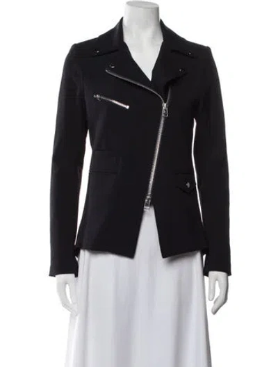 Pre-owned Veronica Beard Biker Jacket In Black