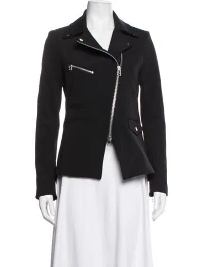 Pre-owned Veronica Beard Biker Jacket In Black