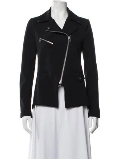 Pre-owned Veronica Beard Biker Jacket In Black