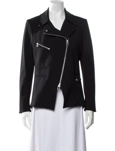 Pre-owned Veronica Beard Biker Jacket In Black