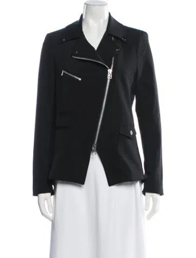 Pre-owned Veronica Beard Biker Jacket In Black