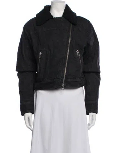 Pre-owned Veronica Beard Biker Jacket In Black
