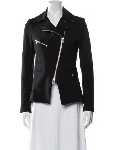 Pre-owned Veronica Beard Biker Jacket In Black