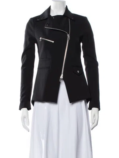 Pre-owned Veronica Beard Biker Jacket In Black