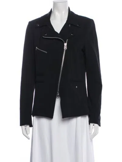 Pre-owned Veronica Beard Biker Jacket In Black
