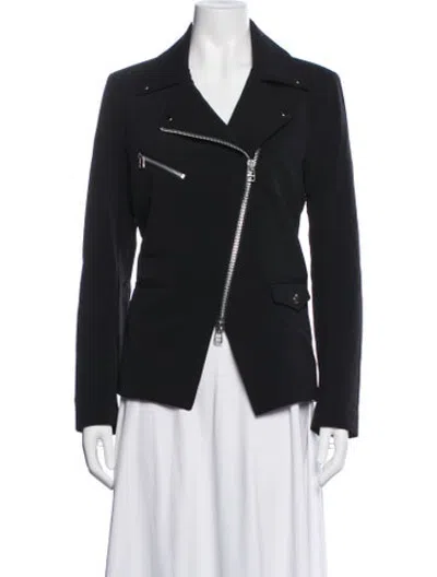 Pre-owned Veronica Beard Biker Jacket In Black